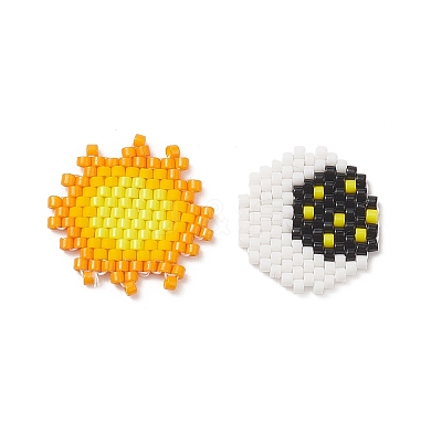 2Pcs 2 Style Handmade MIYUKI Japanese Seed Beads PALLOY-MZ00021-1