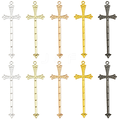 40Pcs 5 Colors Alloy Big Pendants FIND-SC0018-10A-1