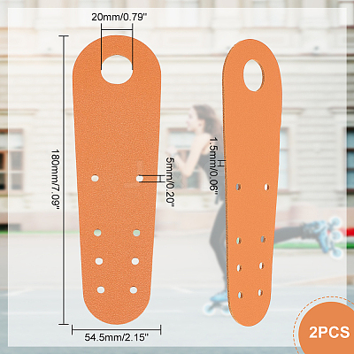 PVC Leather Flat Toe Guard Protector FIND-WH0013-65E-1