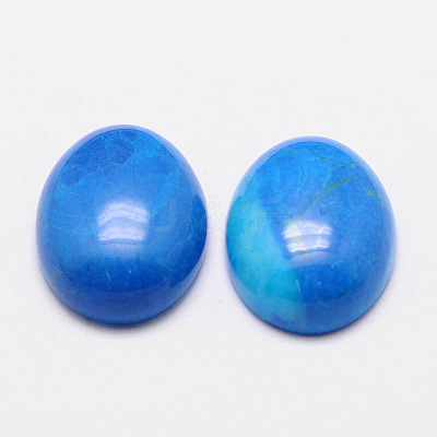 Natural Howlite Cabochons G-K021-40x30mm-10-1