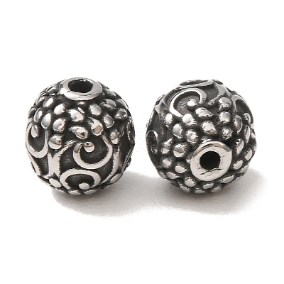 304 Stainless Steel Beads SA-CBA9DCB-24AS-1