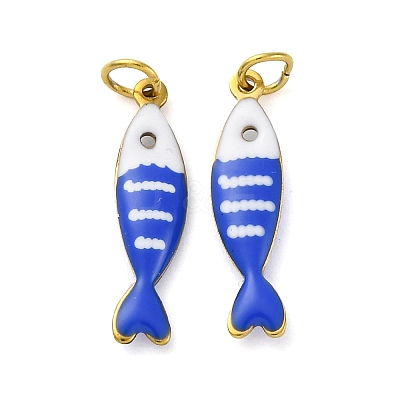 304 Stainless Steel Enamel Pendants X-STAS-E550-40G-01-1