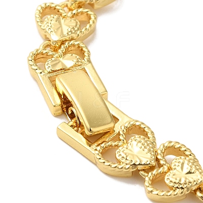 Rack Plating Brass Link Bracelets BJEW-K258-01B-G-1