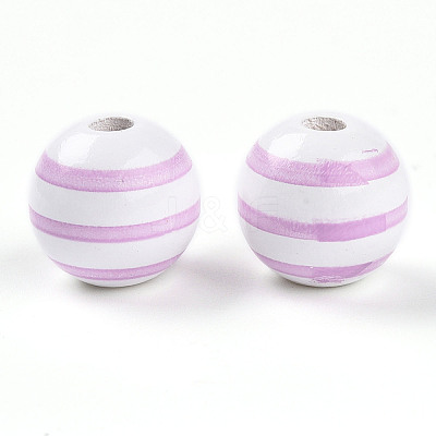 Easter Theme Printed Wood Beads WOOD-T032-22K-1