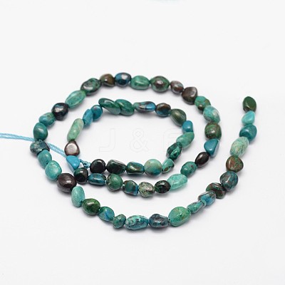 Nuggets Natural Chrysocolla Beads Strands G-N0164-10-1