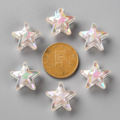 Transparent Acrylic Beads TACR-S152-11B-06-1