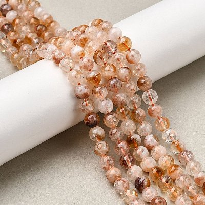 Heated Natural Citrine Beads Strands G-S362-105B-1