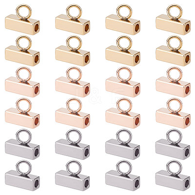 30Pcs 3 Colors 201 Stainless Steel Tube Bails STAS-UN0038-70-1