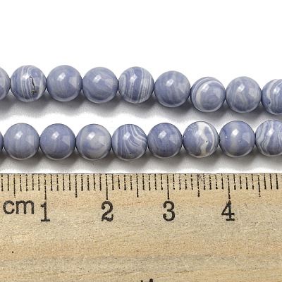 Synthetic Blue Lace Agate Beads Strands G-B071-F02-02-1