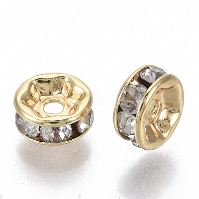 Brass Micro Pave Cubic Zirconia Spacer Beads X-KK-S348-479-NF-1
