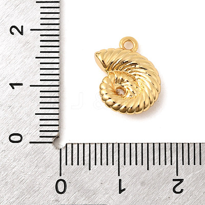 Brass Micro Pave Cubic Zirconia Charms KK-C117-02C-G-1