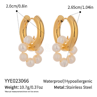 Stainless Steel Hoop Earrings ZU9248-5-1