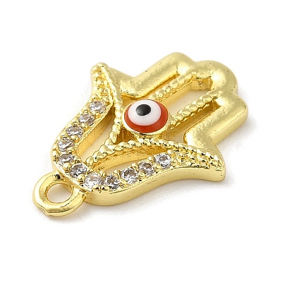 Rack Plating Brass Micro Pave Cubic Zirconia Pendants KK-F854-12G-1