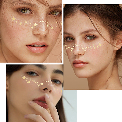 10Pcs Transfer Sticker Proof Removable Temporary Tattoos Stickers DIY-SP0003-65A-07-1