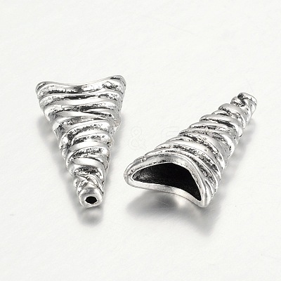 Tibetan Style Cone Alloy Bead Caps X-PALLOY-I112-13AS-1