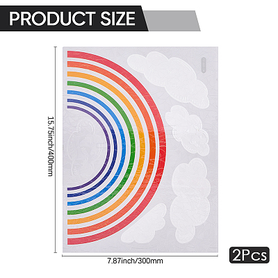 Waterproof PVC Window Stickers DIY-WH20053-13E-1