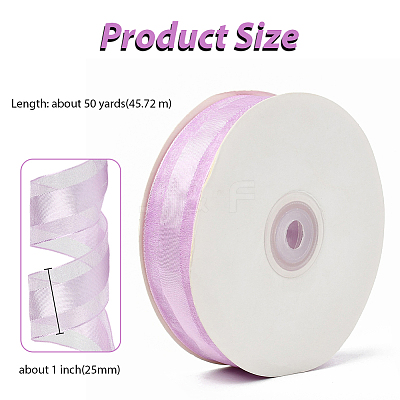 1Roll Solid Color Organza Ribbons ORIB-CY0001-02A-1