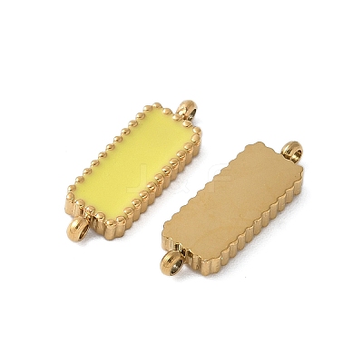 304 Stainless Steel Enamel Connector Charms STAS-G353-04G-04-1