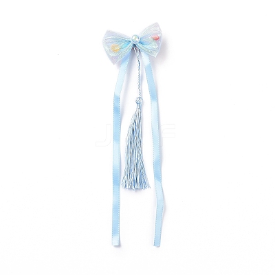 Bowknot Long Ribbon Alligator Hair Clip LS-PHAR-D013-03D-1