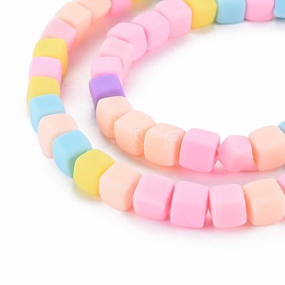 Handmade Polymer Clay Beads Strands CLAY-T020-09F-1