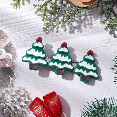 Christmas Theme Resin Alligator Hair Clips PHAR-JH00113-1