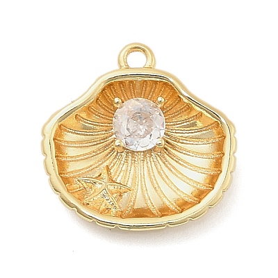 Brass Micro Pave Cubic Zirconia Pendants LS-KK-I380-22G-1