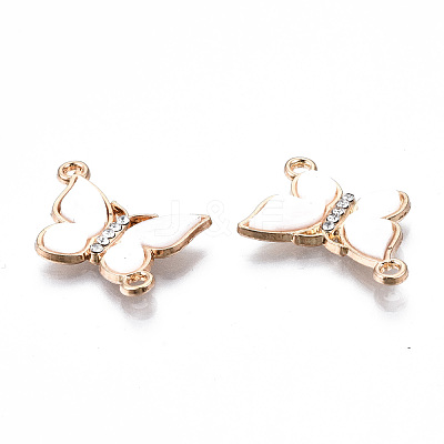 Eco-Friendly Alloy Micro Pave Clear Cubic Zirconia Links Connectors ENAM-Q437-058E-NR-1