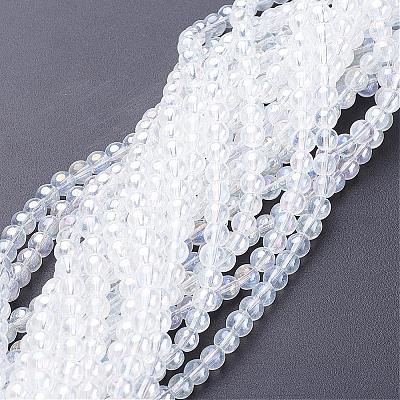 Glass Bead Strands GR6mm-01Y-AB-1