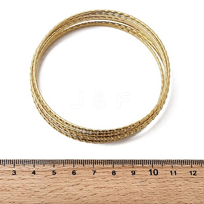 7Pcs 201 Stainless Steel Bangles for Women BJEW-Z151-04G-02-1