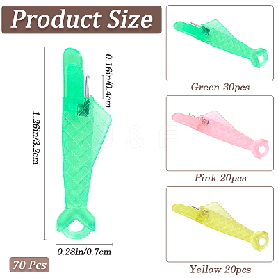 Fish Shape Sewing Machine Needle Threaders DIY-CP0011-19A-1