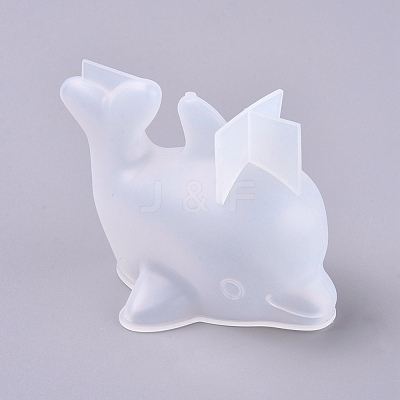 3D Dolphin Silicone Molds X-DIY-K017-12-1