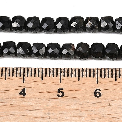 Natural Black Tourmaline Beads Strands X-G-P612-B01-01-1