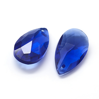 Faceted Glass Pendants X-GLAA-F069-L-A22-1
