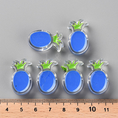 Transparent Enamel Acrylic Beads TACR-S155-002K-1