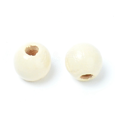 Natural Pecan Wood Beads WOOD-SZC0001-01A-1