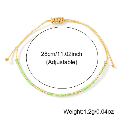 Bohemian Glass Seed Bead Braided Bead Bracelets ML0105-2-1