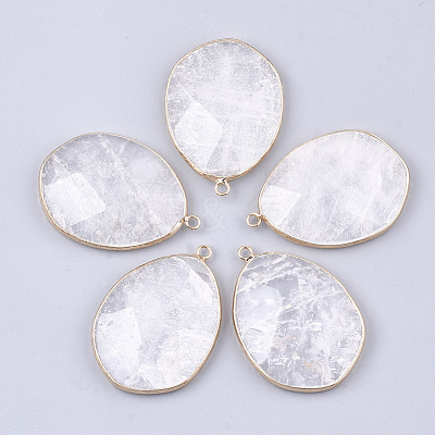 Natural Quartz Crystal Pendants G-S344-52-1