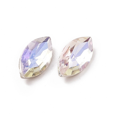 Glass Rhinestone Cabochons GGLA-P002-03A-08-1