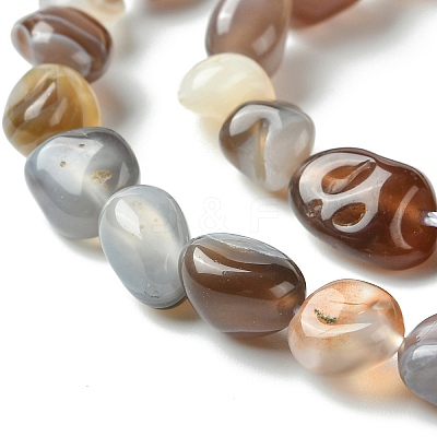 Natural Botswana Agate Nuggets Beads Strands G-L154-03-1