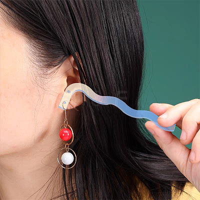 20Pcs Acrylic 2-Hole Earring Try-On Stick EDIS-FG0001-60-1