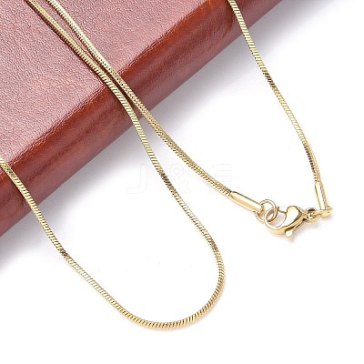 304 Stainless Steel Snake Chain Necklaces NJEW-A288D-1.2A-G-1