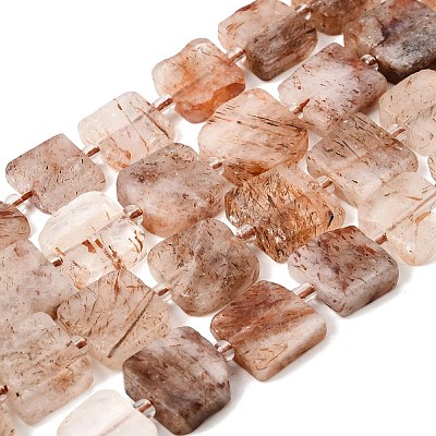 Natural Black Gold Rutilated Quartz Beads Strands GG-CBA4808-E01-01-1