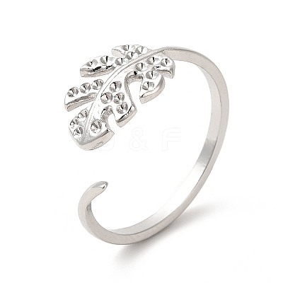 Tarnish Resistant 304 Stainless Steel Cuff Ring Settings STAS-L268-17P-1
