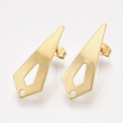 201 Stainless Steel Stud Earring Findings STAS-S079-54A-1