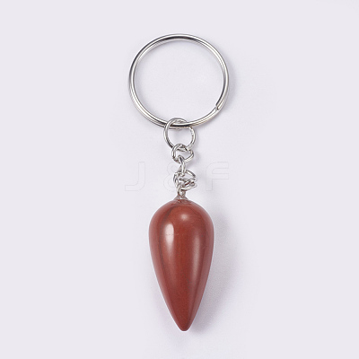 Natural Red Jasper Keychain KEYC-P041-B06-1