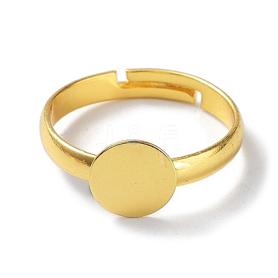 Brass Adjustable Ring Components KK-XCP0001-74-1