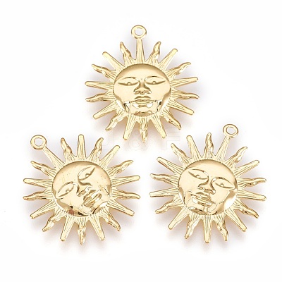 Rack Plating Brass Pendants KK-F752-10G-1
