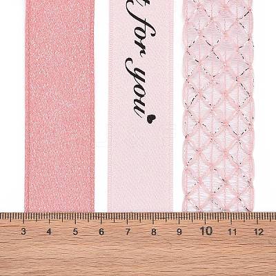 9 Yards 3 Styles Polyester Ribbon SRIB-A014-B04-1