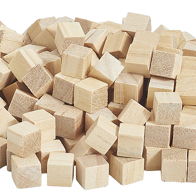 250Pcs Pine Wooden Building Boards for Painting WOCR-SP0001-01-1
