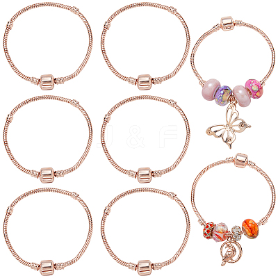 6Pcs Brass European Style Bracelet Making PPJ-SC0001-01C-1